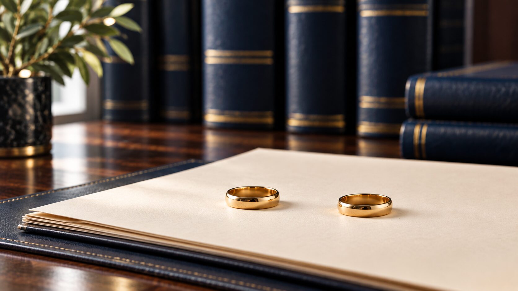 Dos alianzas separadas sobre un documento jurídico junto al título «Separación vs divorcio».